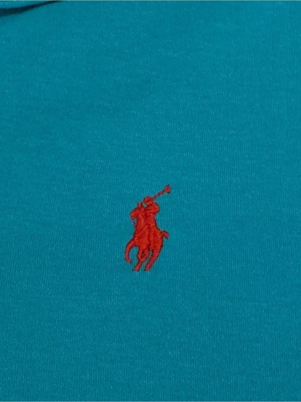Ralph Lauren Men’s Turquoise Polo with Red Pony Size: M EUC